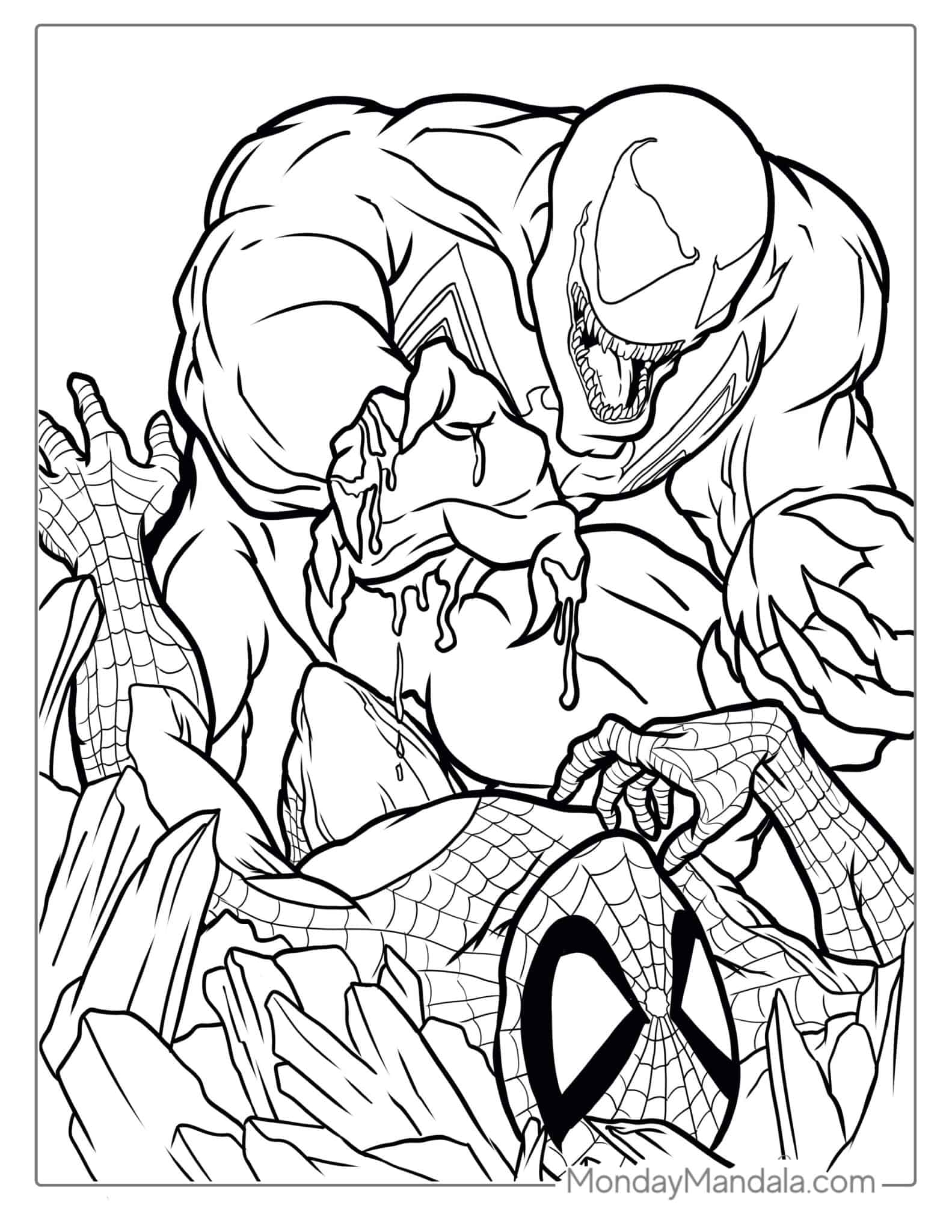spider man coloring pages free