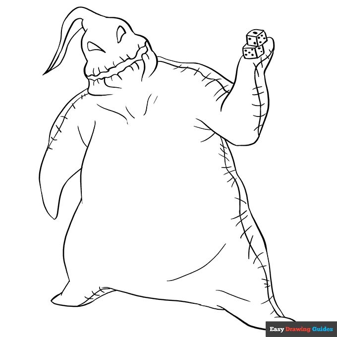 45 Oogie Boogie Color Page 55 In 2024 Christmas Coloring Pages