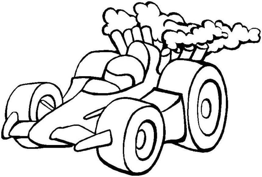 Racing Car Coloring Pages