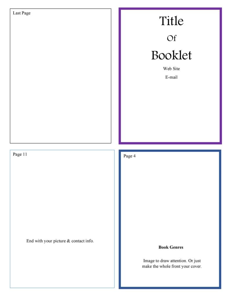 free printable book template word