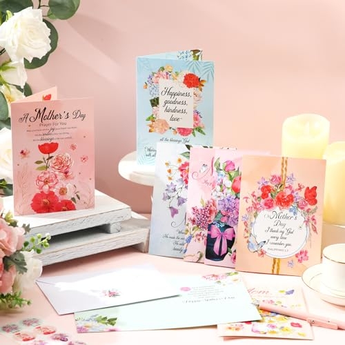 48 Sets Christian Mothers Day Cards Religious Mothers Day Cards For Mom 