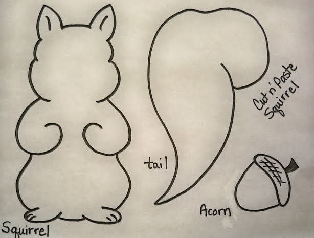 squirrel crafts for preschoolers printable