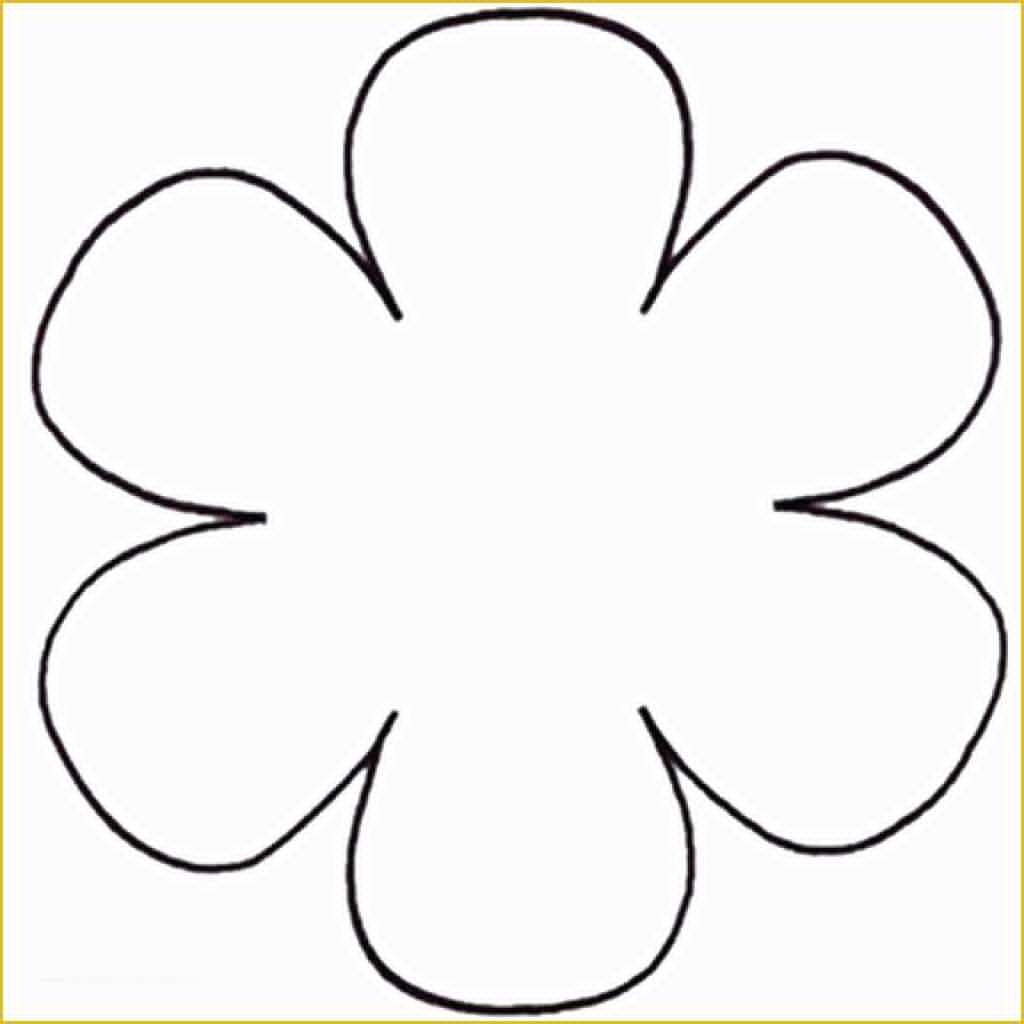 5 Petal Flower Template Free Printable Of Printable Flower Petal