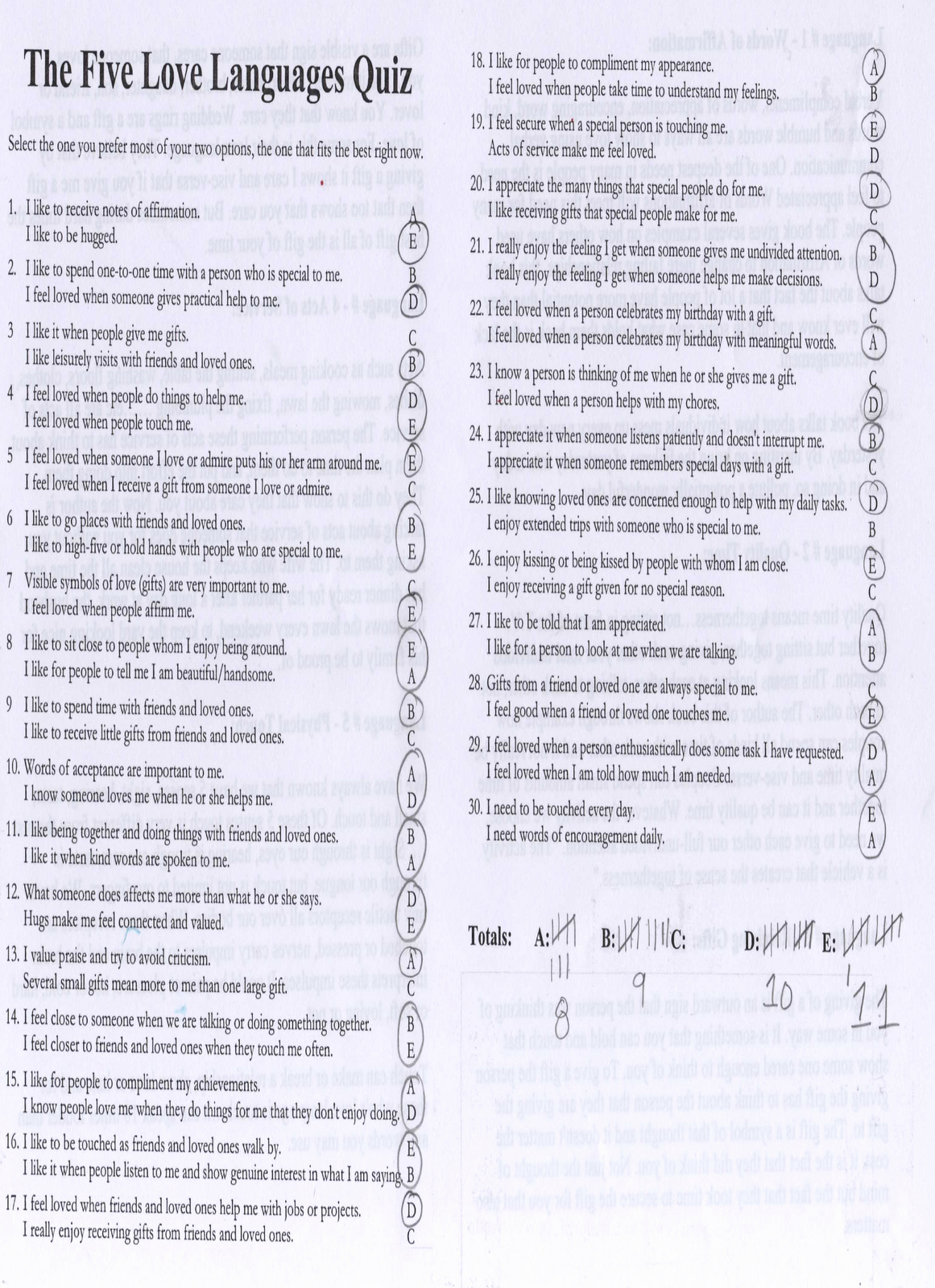 50 5 Love Languages Worksheet Chessmuseum Template Library