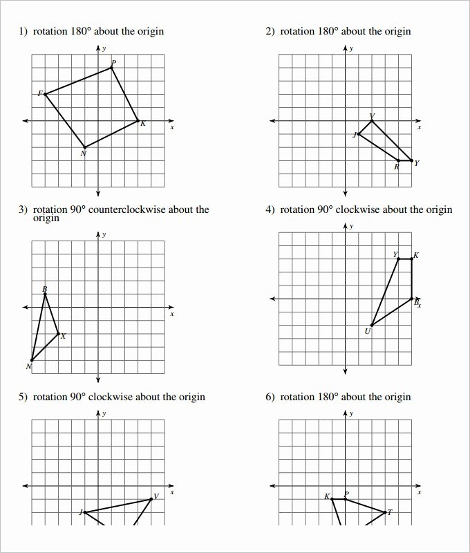 transformations worksheet pdf