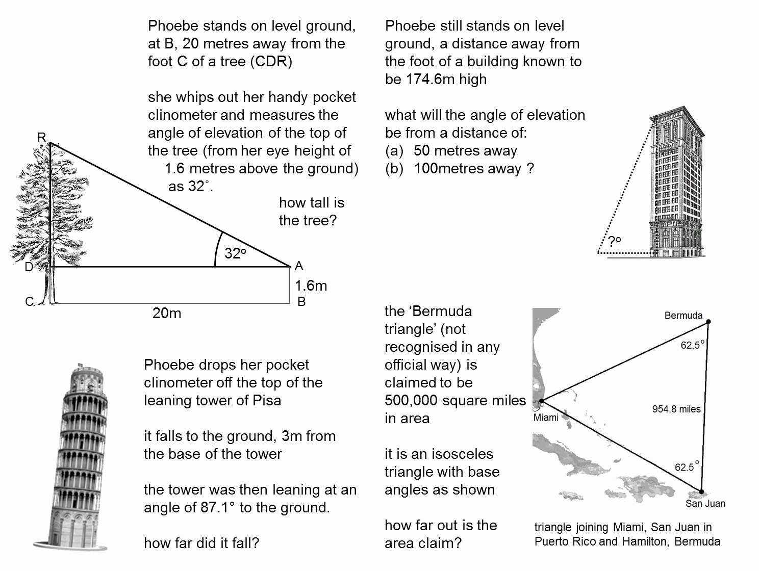 50 Trig Word Problems Worksheet Chessmuseum Template Library