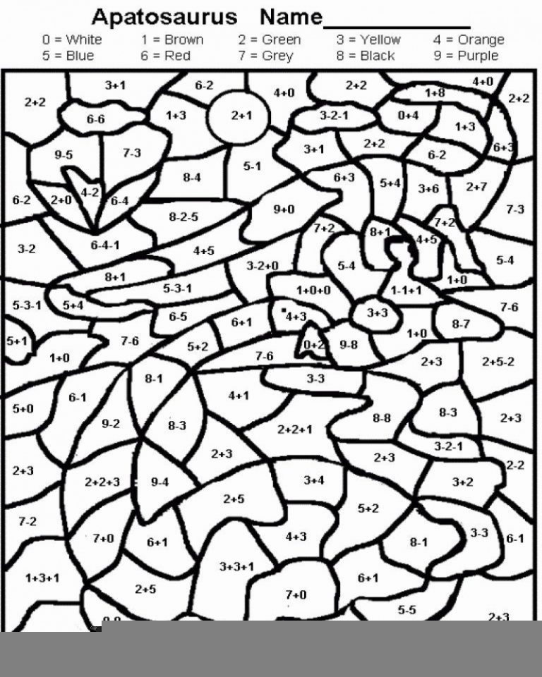 Math Worksheets Coloring Pages