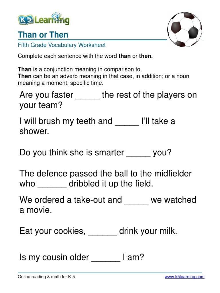 3rd vocabulary worksheets