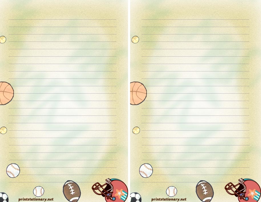 6 Best Images Of Free Printable Football Paper Free Printable