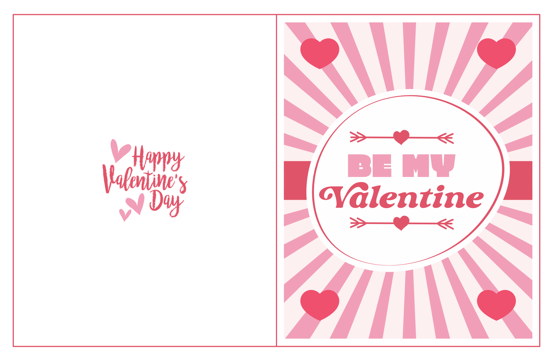 valentine card printable templates