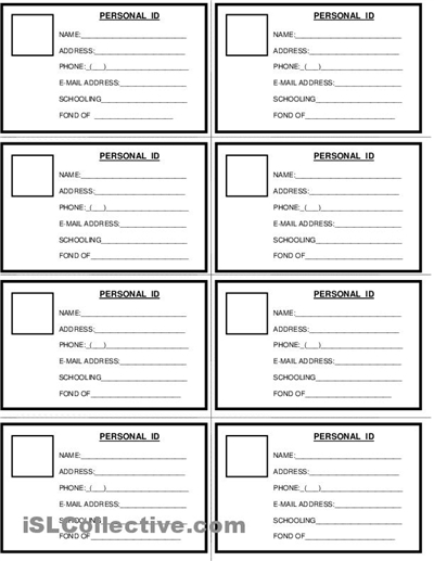 secret agent spy id card printable