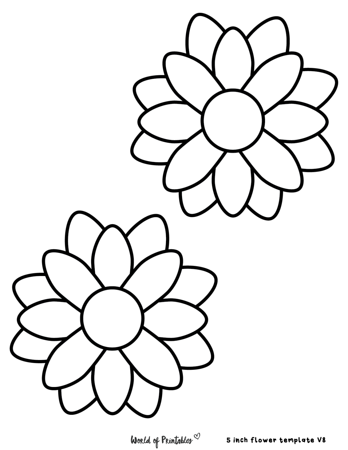 free printable flower templates