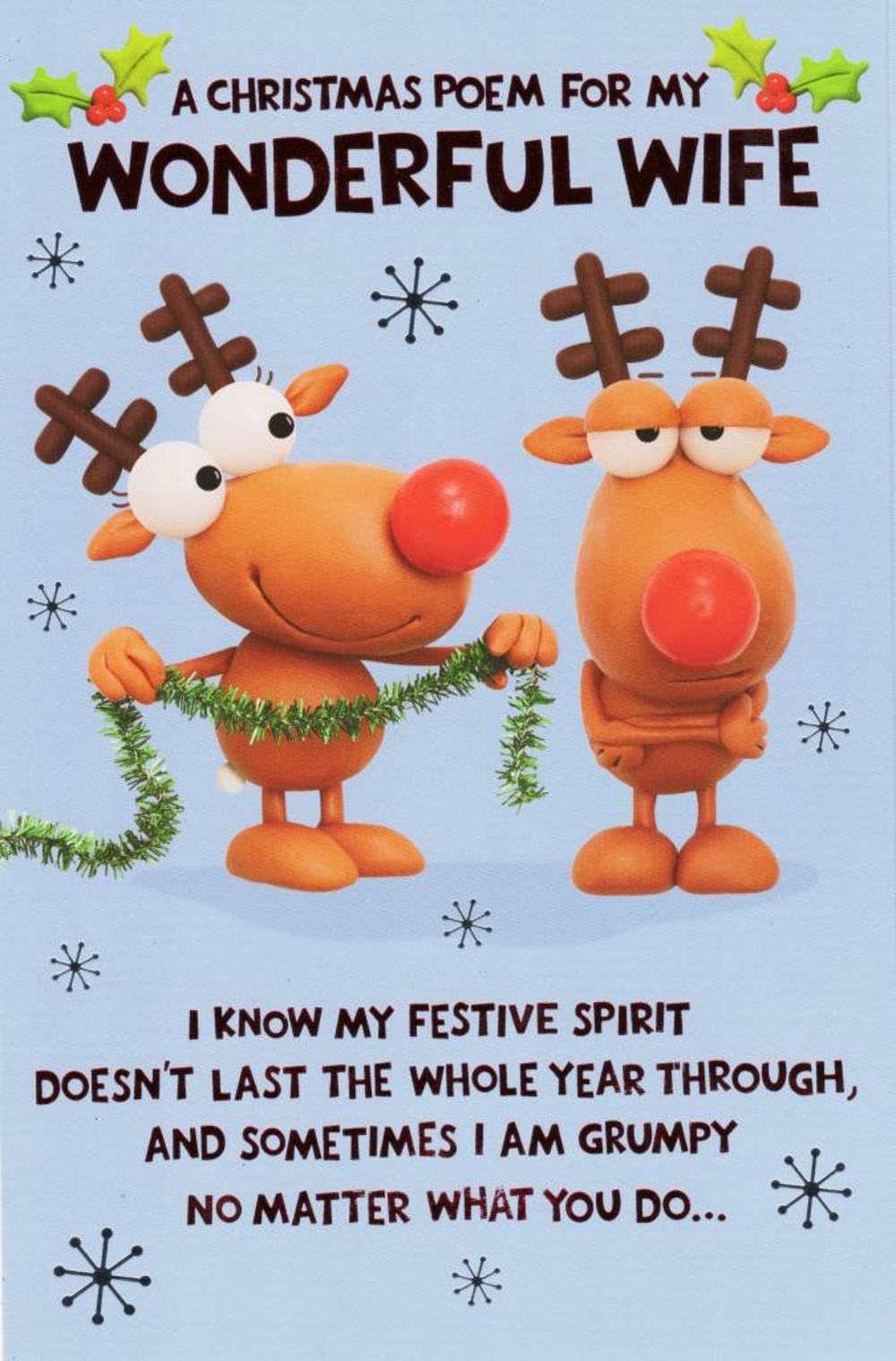 wife christmas cards+printable