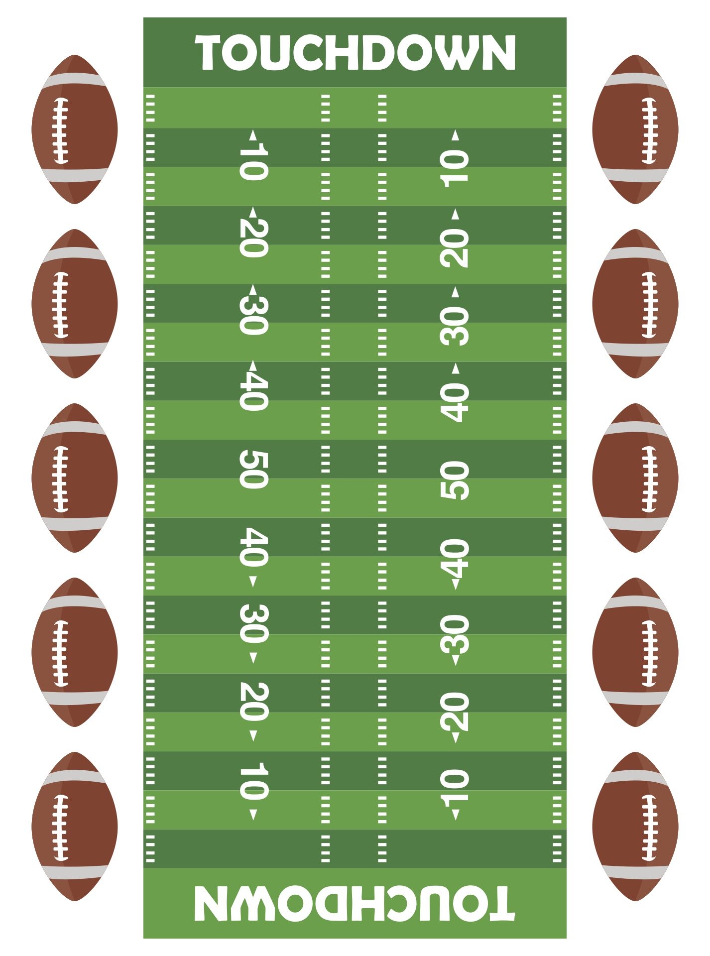 free printable football paper