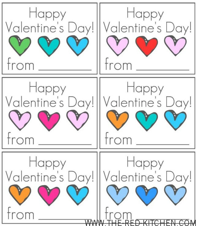 valentine's day mini cards printable