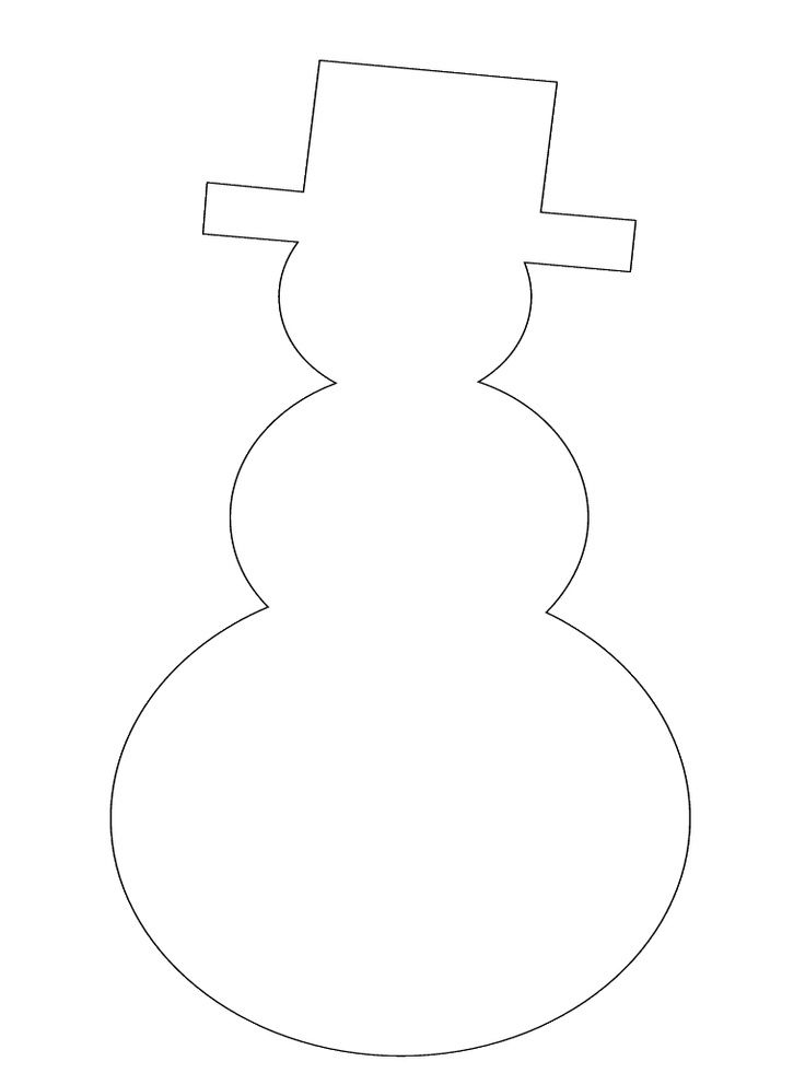 free printable printable snowman template