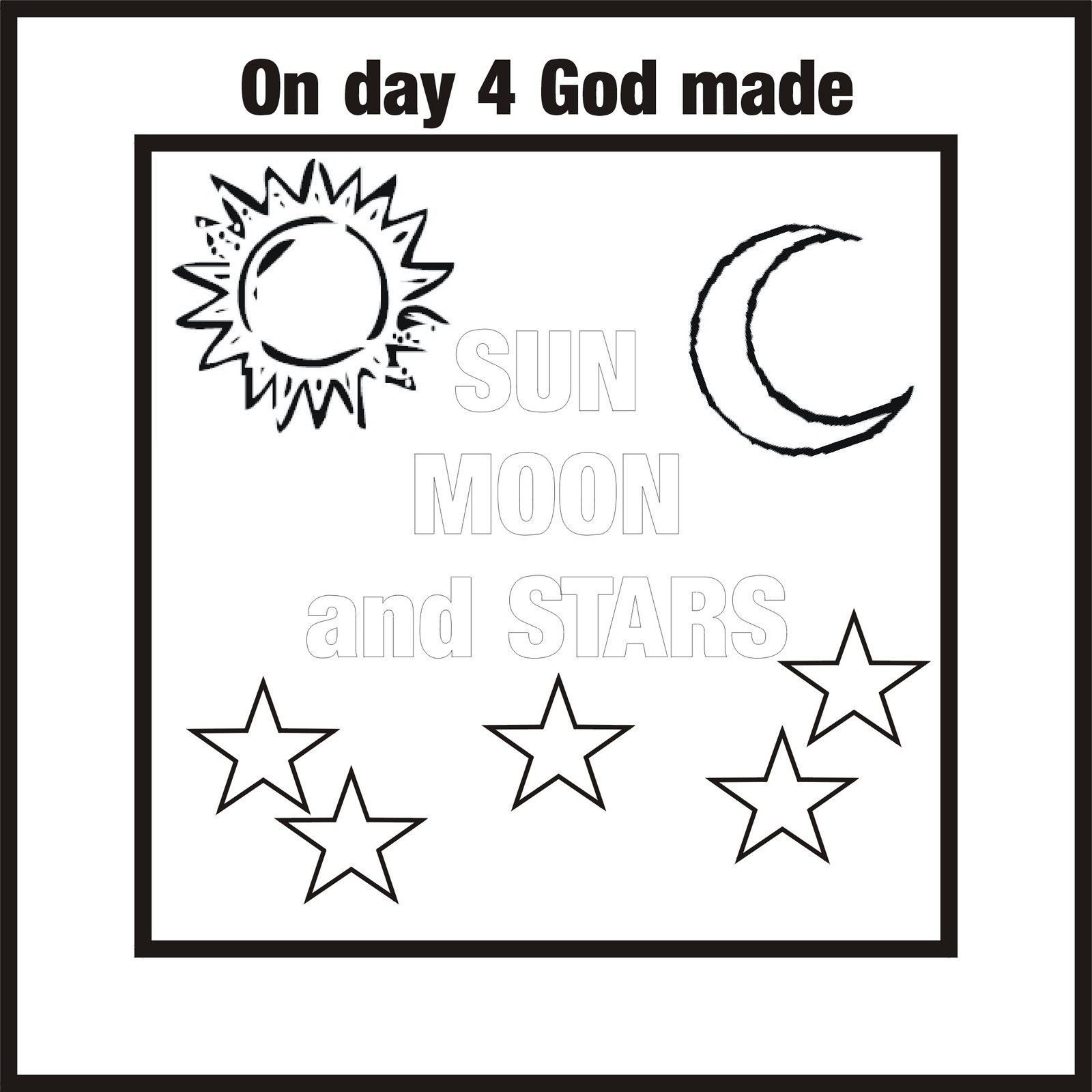 7 Days Of Creation Coloring Pages Coloring Home