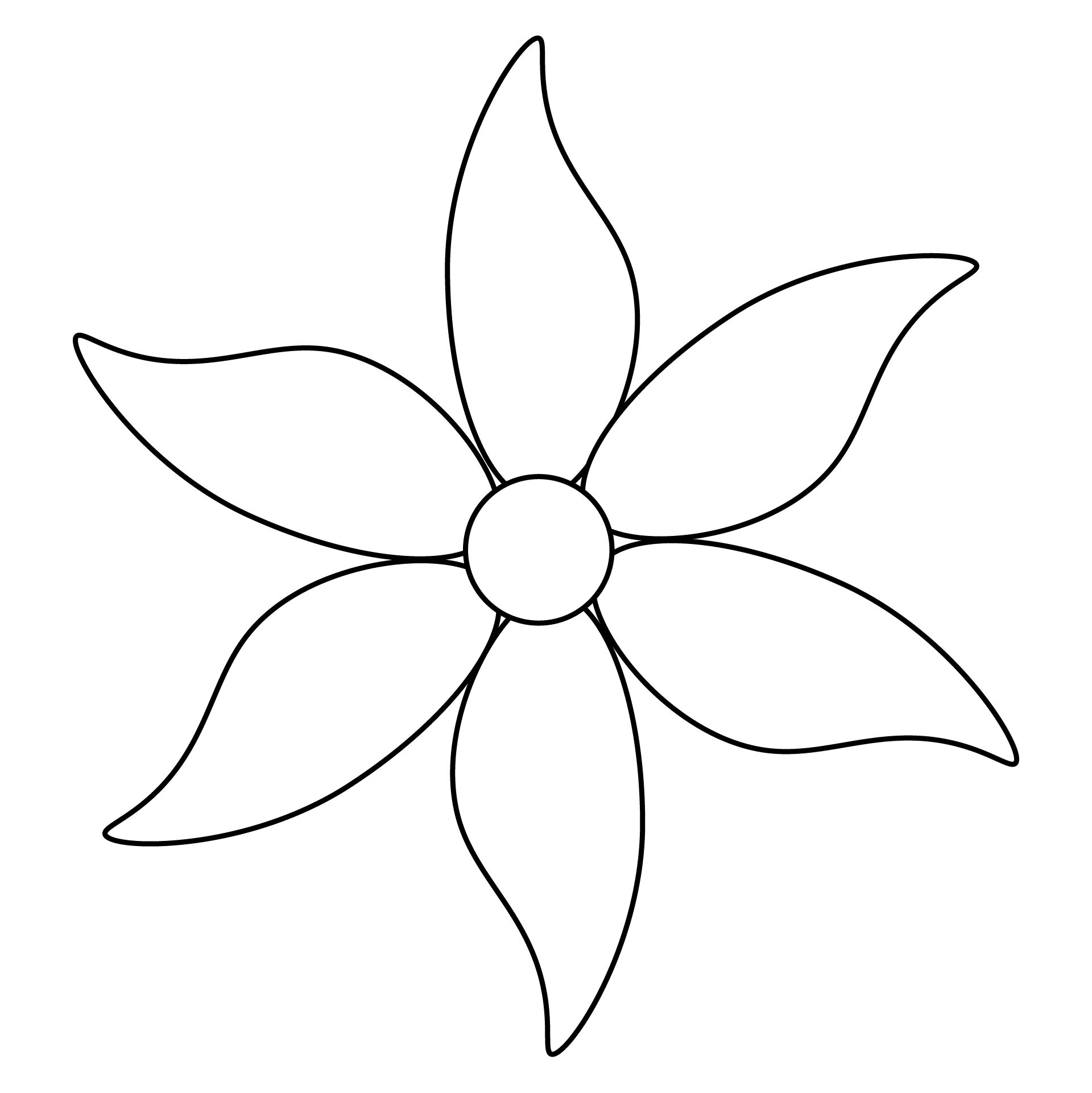 pattern flower petal template