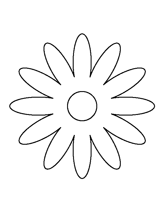 8 Best Images Of Printable Daisy Stencil Template Daisy Flower 