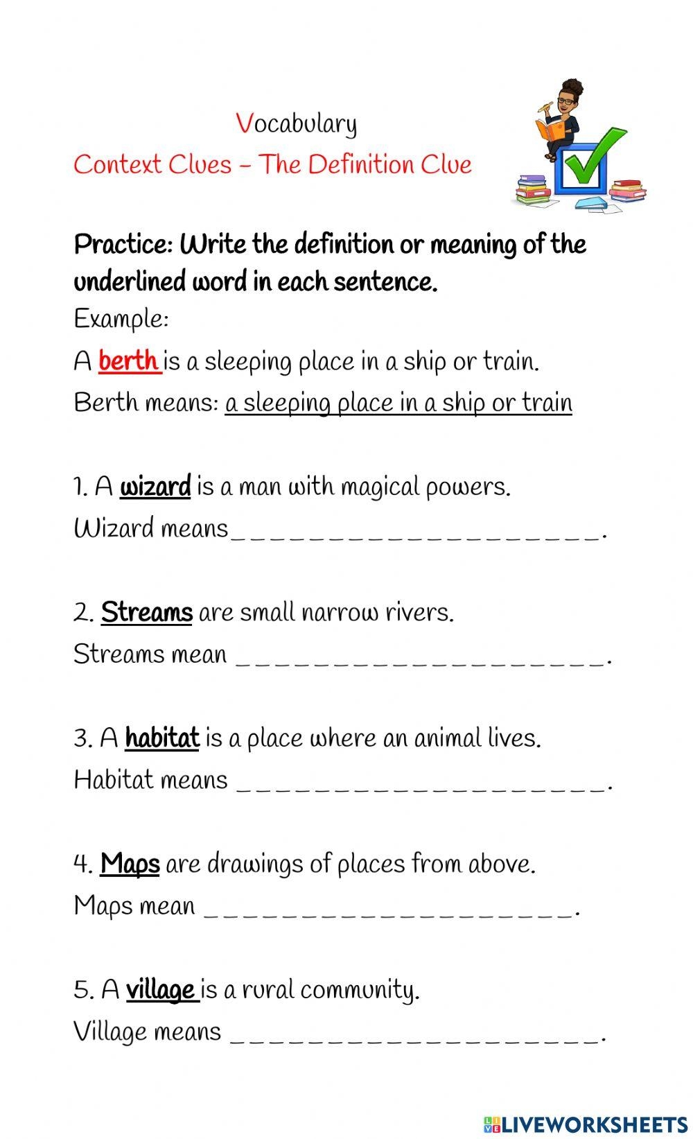 worksheet definition
