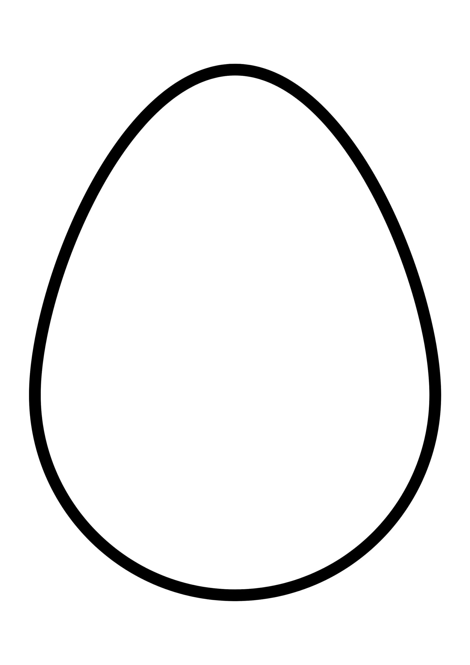 easter egg template to print