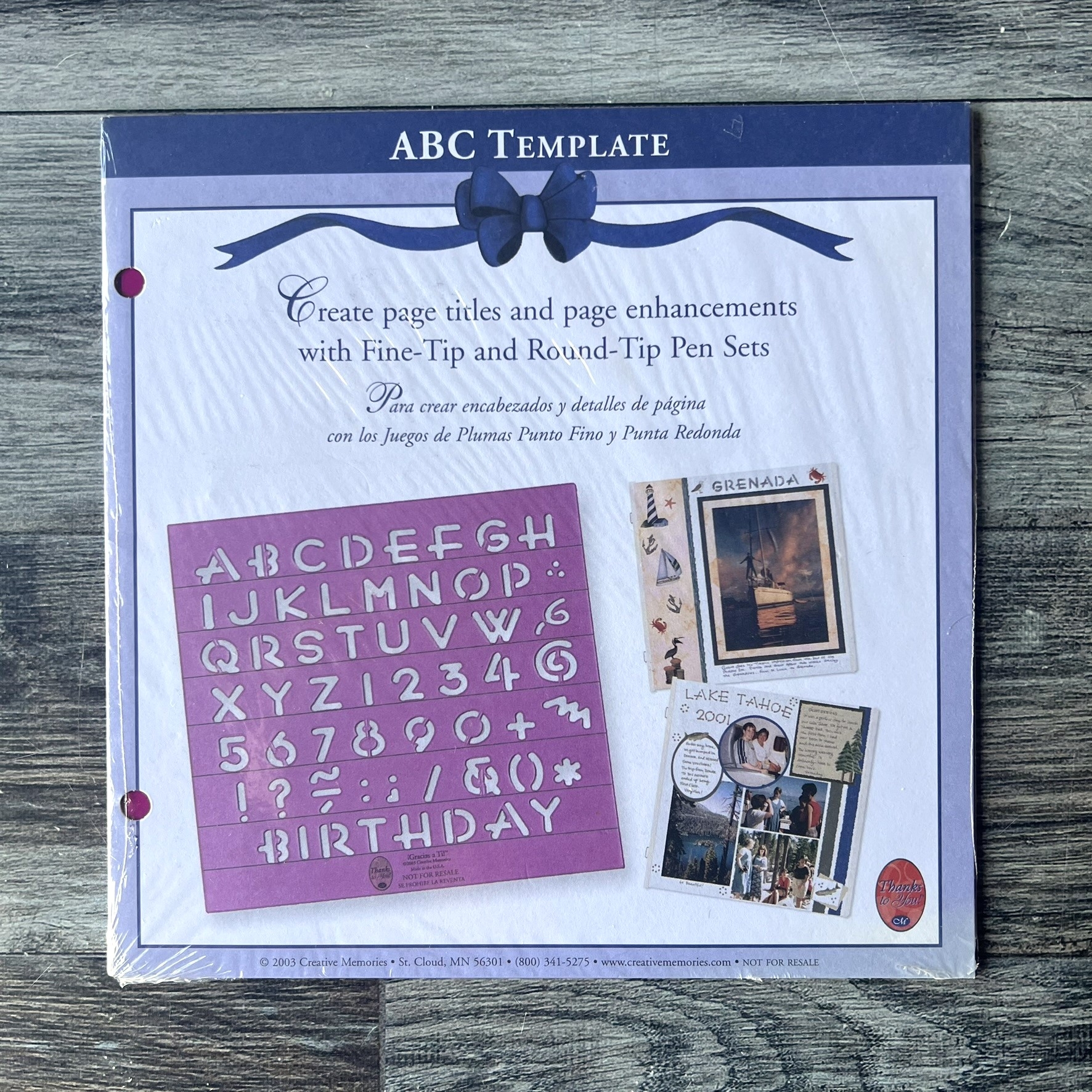 ABC Template Tessa Scrapbooks