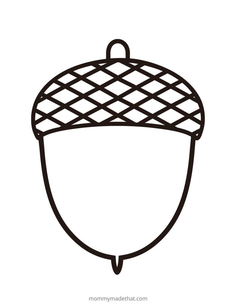 Acorn Template Free Printable Free Printable Templates