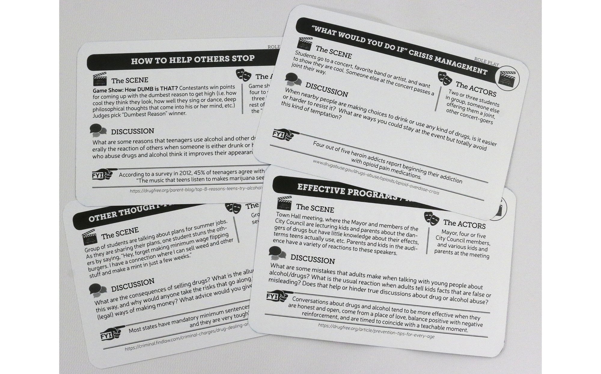 substance card game questions printable