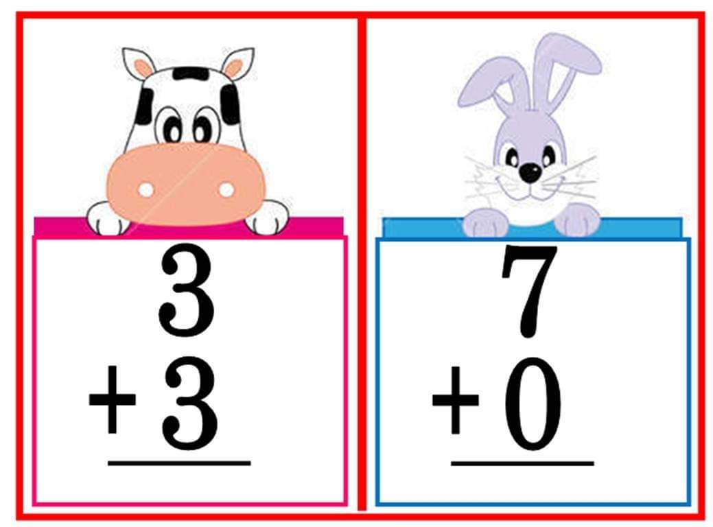 simple addition flash cards printable