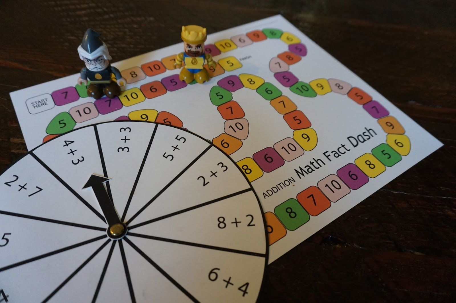 printable math board game