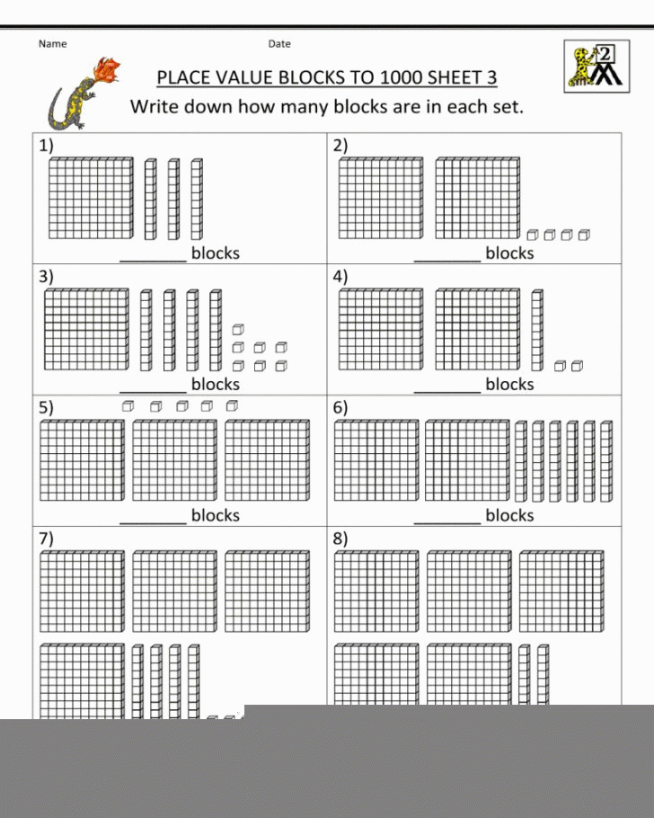 Addition Worksheets Using Base Ten Blocks Math Worksheets Printable