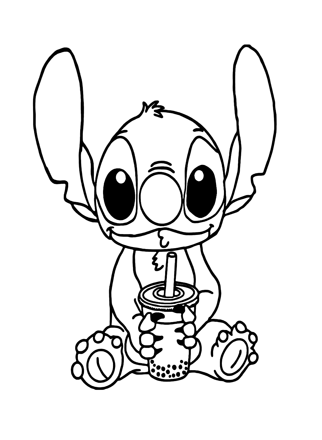 Adorable Cute Stitch Coloring Pages Coloring Page Free Printable 