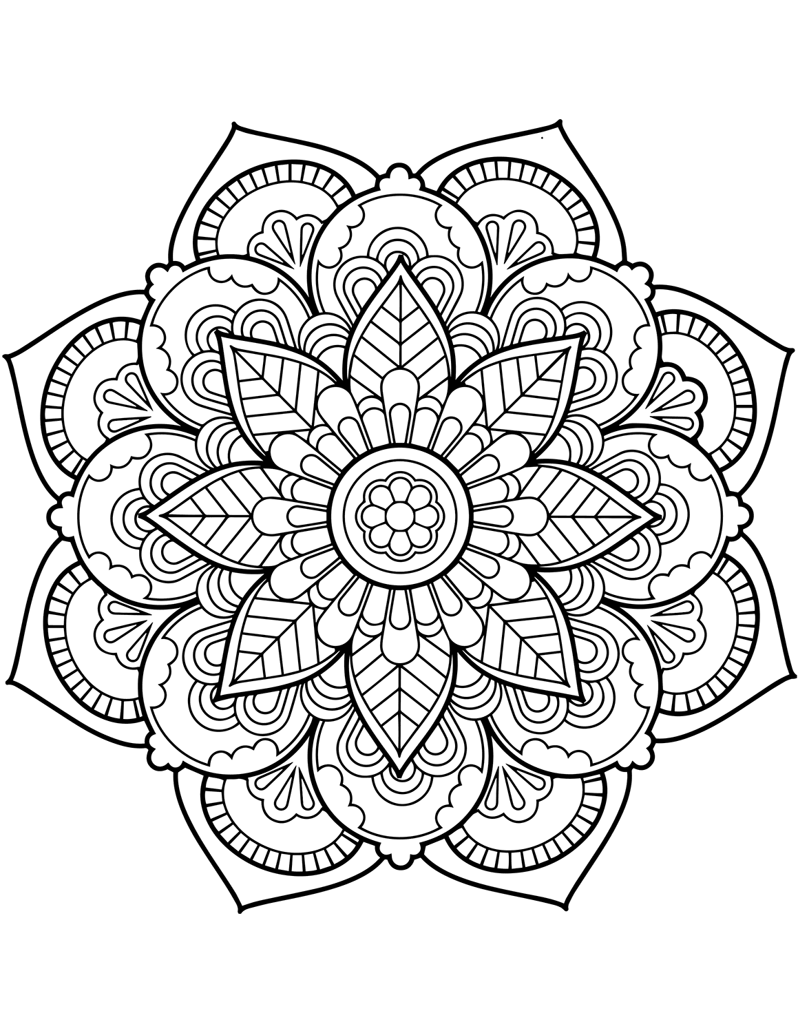 free adult mandala coloring pages