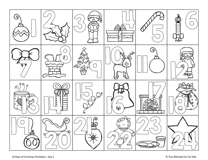 free coloring pages for advent