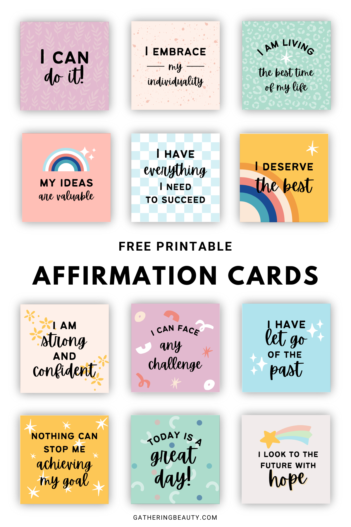 simple printable cards