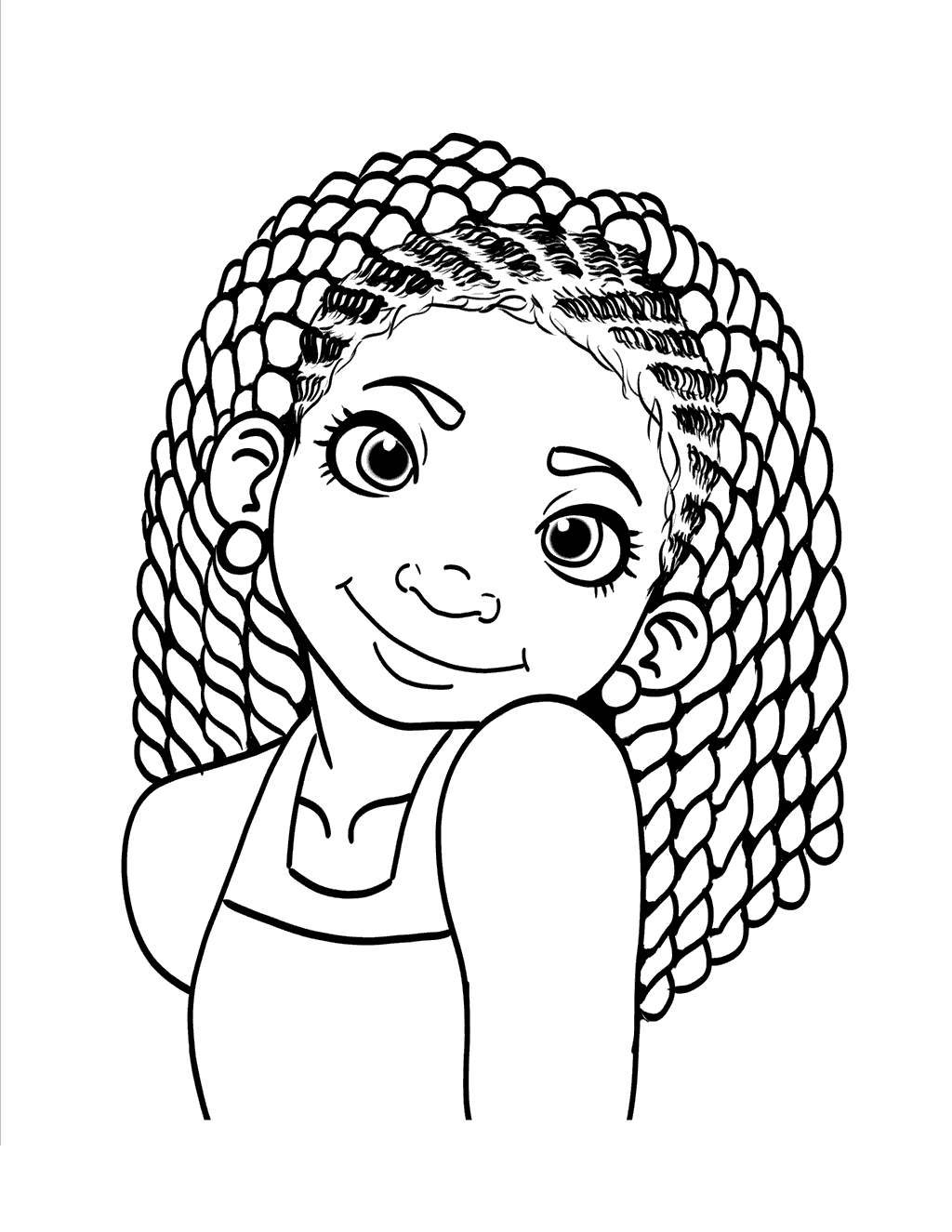 free printable black girl coloring pages for adults