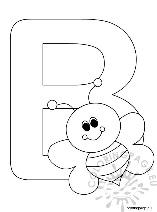 Alphabet Letter B Coloring Page