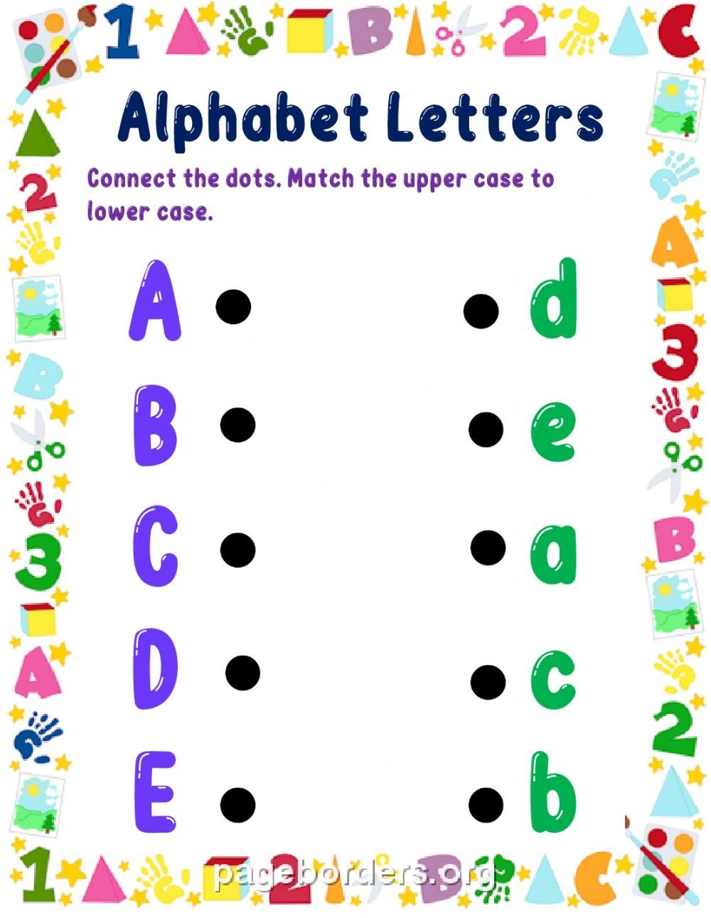alphabet letters worksheets