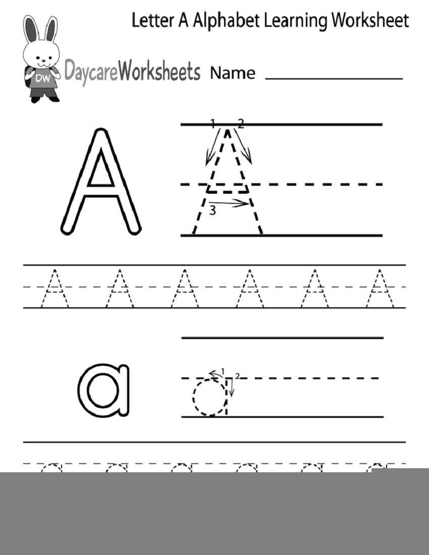 Alphabet Worksheets Kindergarten Free AlphabetWorksheetsFree