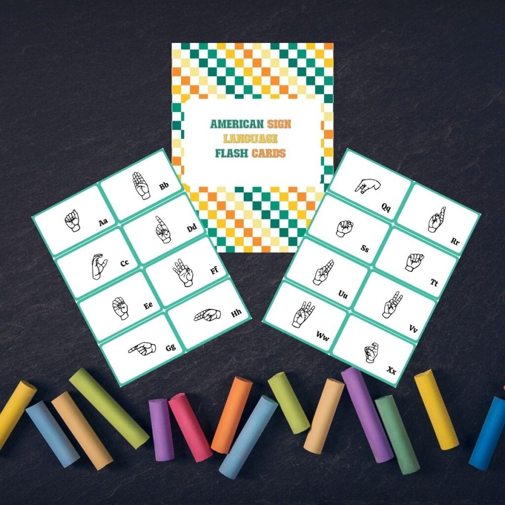 American Sign Language Alphabet Printable Flash Cards Find A Free 