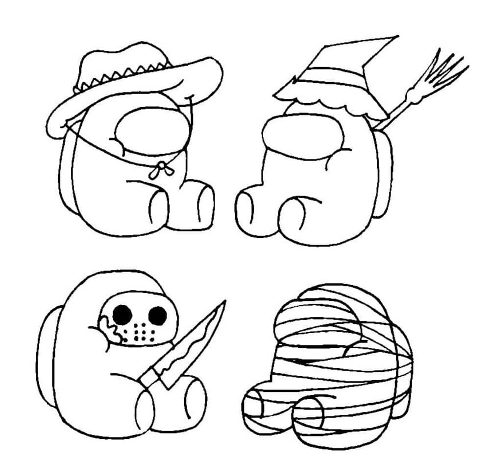 among us free coloring pages