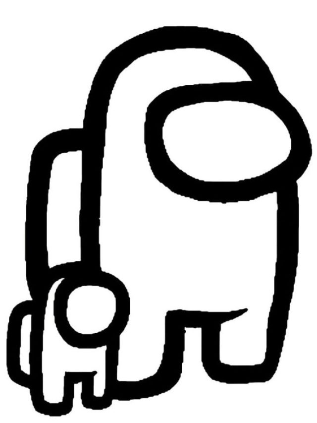 Among Us Coloring Pages One Day Coloring