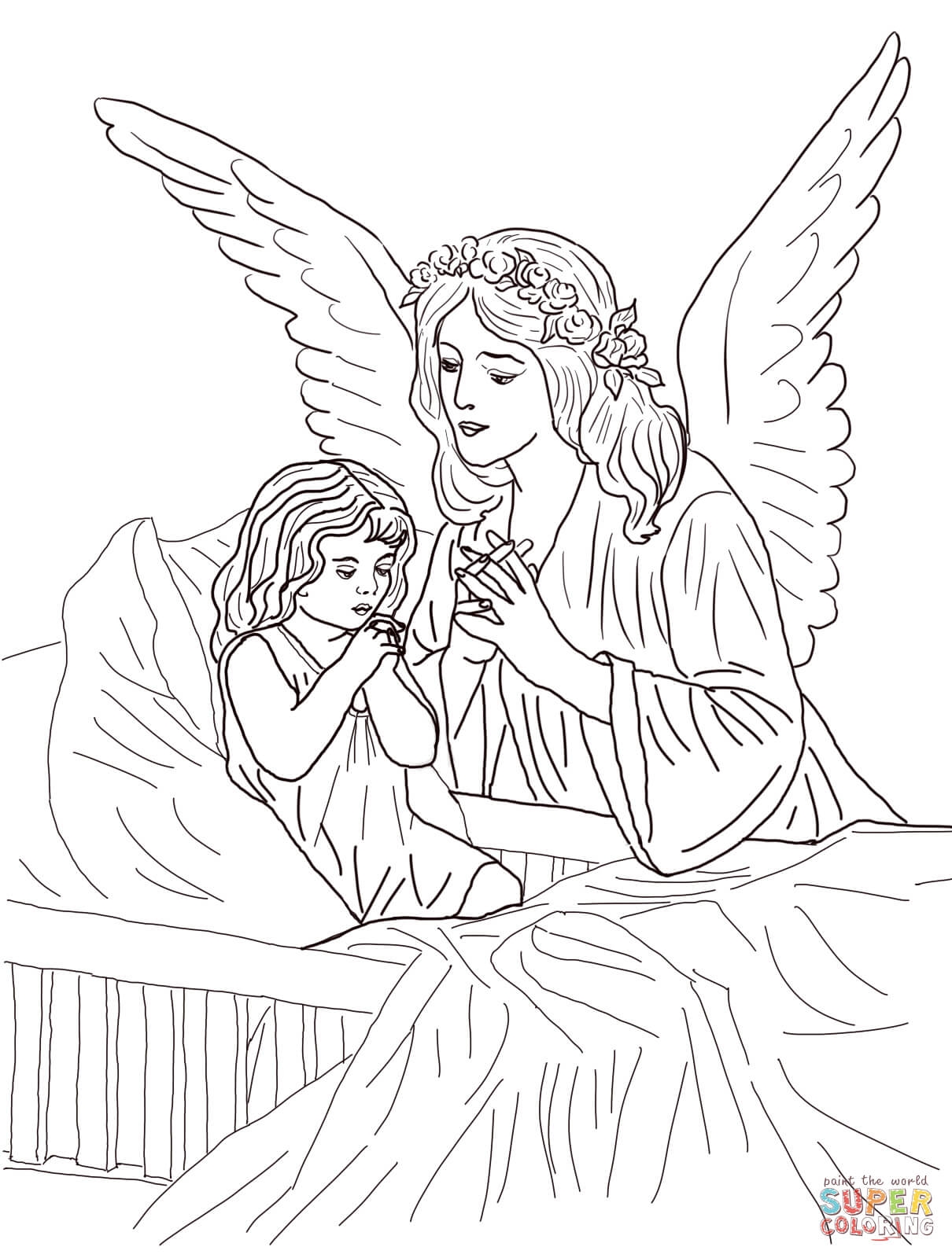 angel coloring pages free