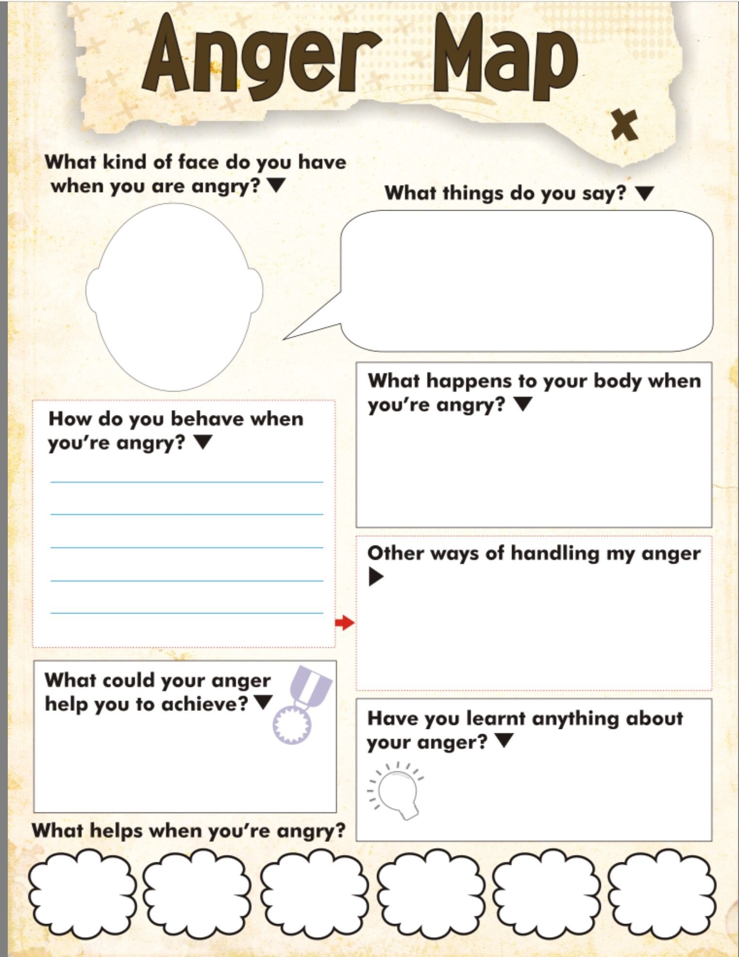 teenage anger management worksheets pdf