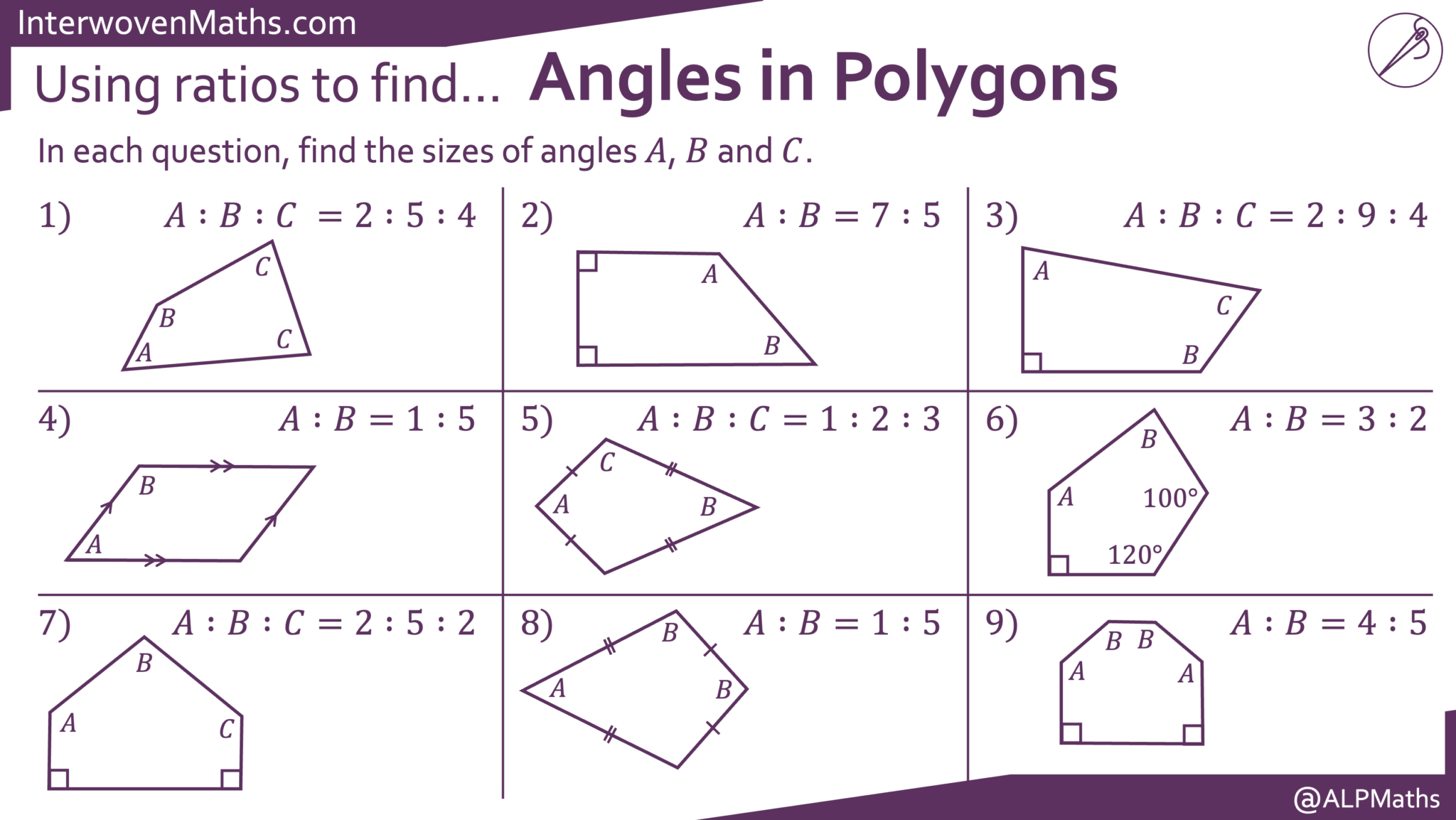 Angles In Polygons Textbook Exercise Corbettmaths Worksheets Library