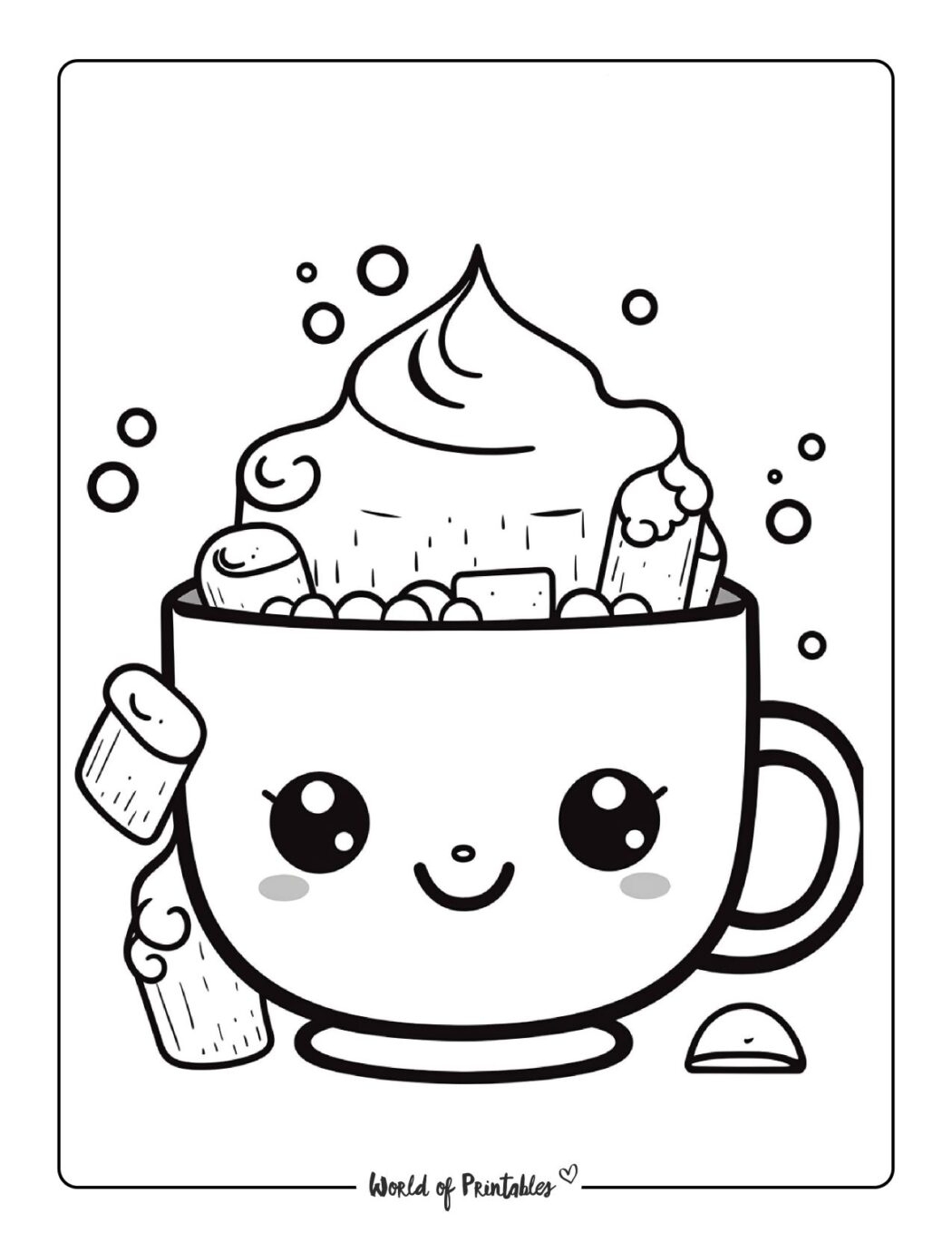 winter color pages free printables