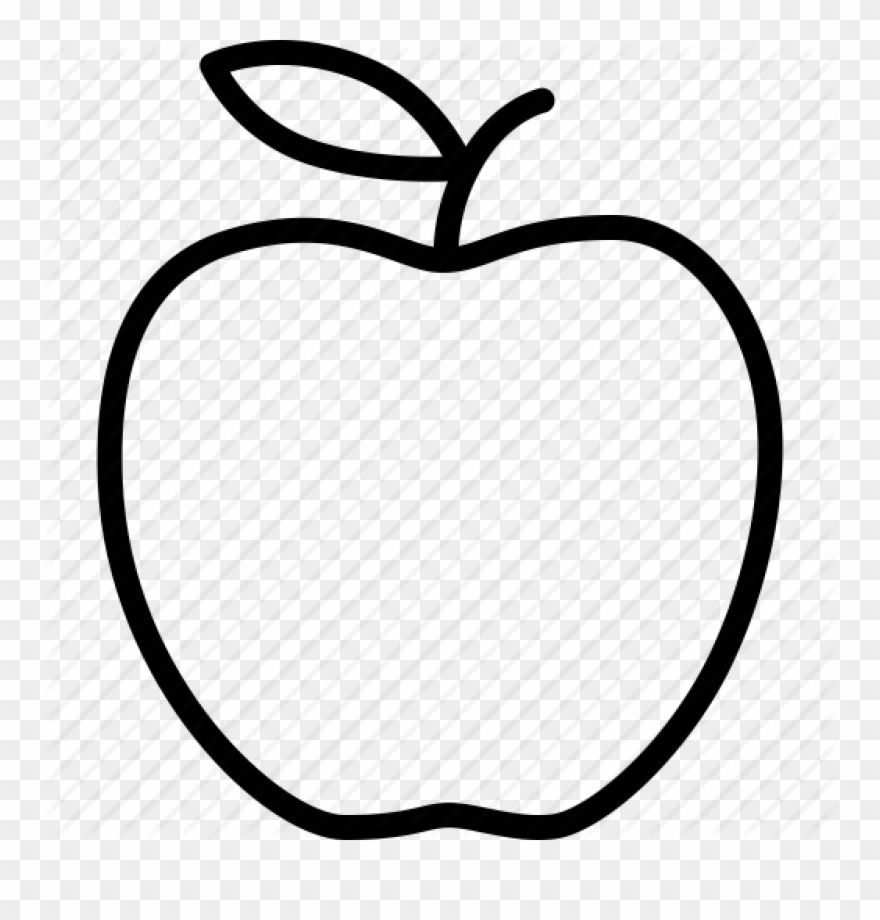 Apple Clip Art Outline