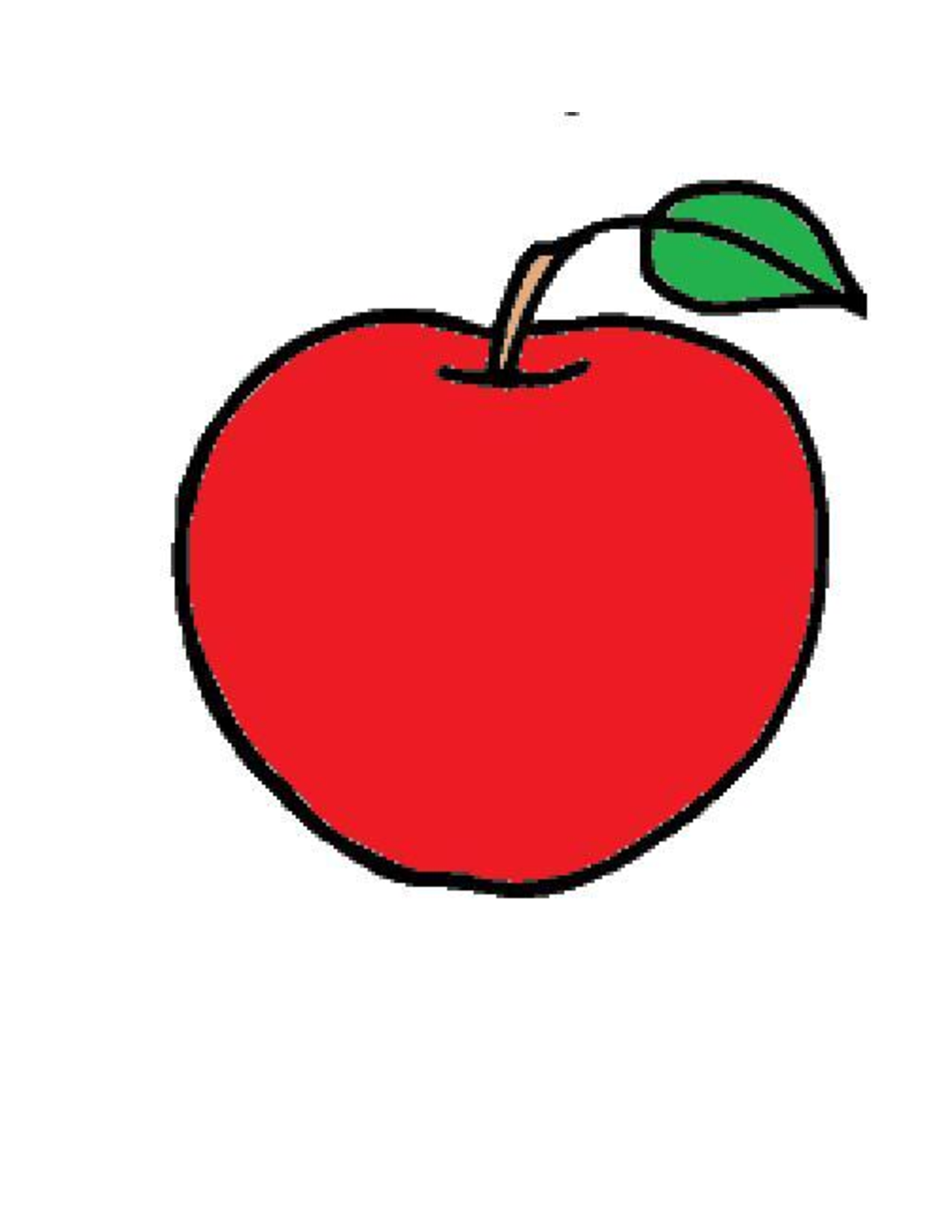 free printable apple cutouts
