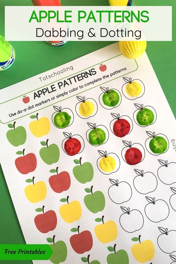Apple Patterns Printable Printable Word Searches