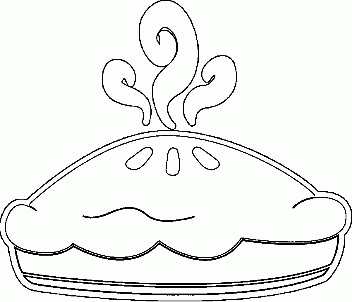 Apple Pie Coloring Page Coloring Home